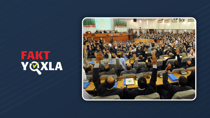 Saxta xəbər: Əlcəzair parlamenti Prezidentə İsrailə müharibə etmək səlahiyyəti verib