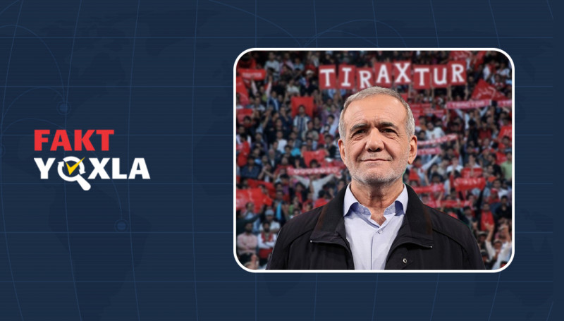 Saxta xəbər: Məsud Pezeşkian ailəsi ilə birlikdə “Traktor”un qələbəsini qeyd edib