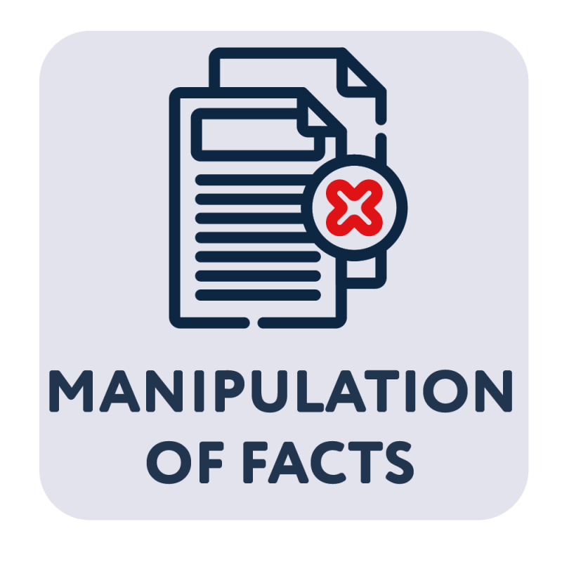 Manipulation of facts