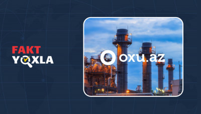 Oxu.az energetika nazirinin açıqlamasını təhrif edib
